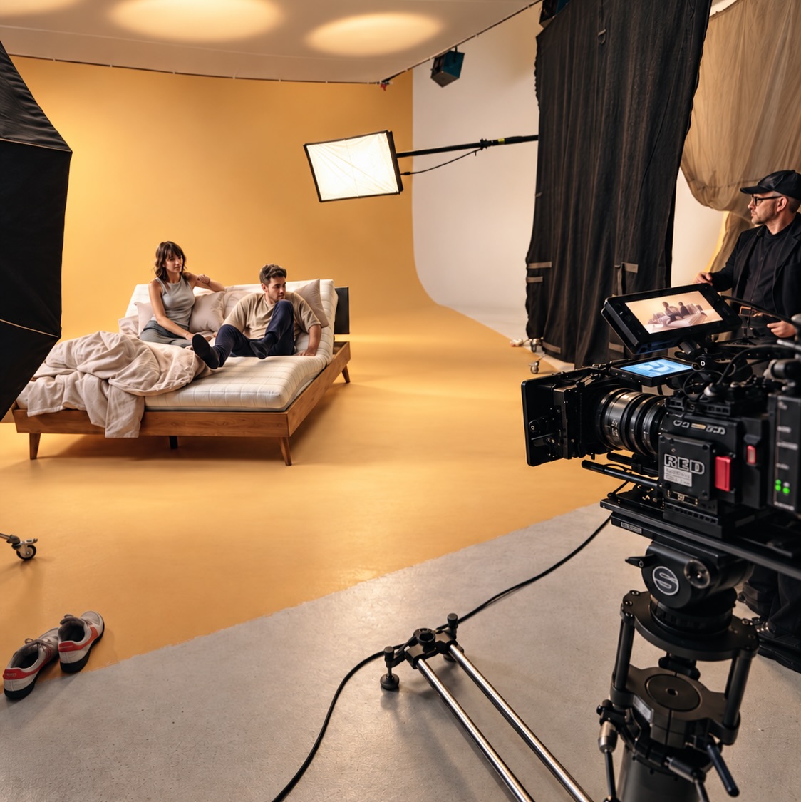 Behind the scenes — CosyLift.

A full day in the studio creating commercial content for CosyLift. Two talents, a carefully built set, extensive light shaping and a RED cinema setup from first frame to final take.

A glimpse at everything happening outside the final frame.

#BehindTheScenes #CommercialProduction #Cinematography #REDCamera #StudioShoot LightingDesign FilmProduction VertigoStudiosAI CosyLift